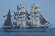 Mircea Brig at „The contest of the greatest sailing ships in Atlantic\