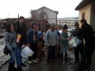 Membrii Clubului Rotaract Constanta proiect umanitar Istria, Nuntasi, Sacele si Corbu