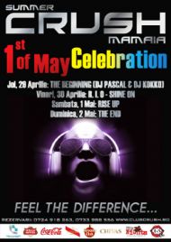 Petrece 1 MAI in Club Crush din Mamaia