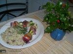 Kabobs de Legume cu Orez