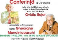 Mencinicopschi vorbeşte depre “Alimentaţia vs Alimentarism”, la Constanţa
