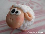 Handmade Tutorial breloc oiță din pastă polimerică