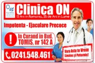 Clinica ON - Tratamente Impotenta - Ejaculare Precoce - Erectie Slaba