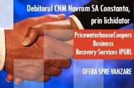 Debitorul CNM Navrom SA Constanta Prin lichidator PricewaterhouseCoopers Business Recovery Services IPURL, ofera spre vanzare