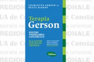 Terapia Gerson pentru vindecarea cancerului și a altor afecțiuni cronice