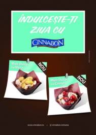 Cinnabon Romania lanseaza trei noi retete 