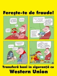 Western Union le recomandă consumatorilor să fie precauţi când sunt anunţaţi prin sms sau telefon că au câştigat premii speciale