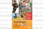 Antologie de texte din literatura universala 