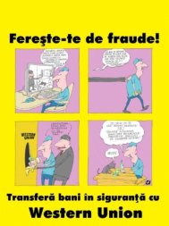 Western Union le recomandă consumatorilor să fie precauţi când găsesc oferte de închiriere sau cumpărare de apartamente la preţ de chilipir pe internet 