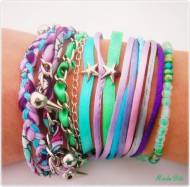 Set 6 bratari impletite