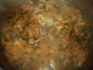 Ciorba de porc cu taitei de casa