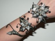 BRATARA ,,SPIRALA ARGINTIE\