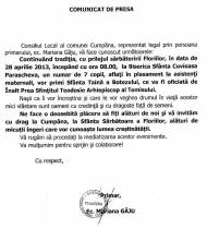 Comunicat Comuna Cumpana - Botez social 