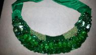 Colier statement verde smarald