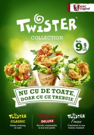 KFC lansează noua colecție Twister nu cu de toate, doar cu ce trebuie