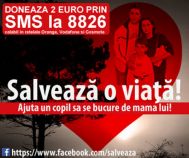 Ajut-o pe Mihaela! Un sms la 8826 poate face diferenta intre viata si moarte