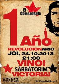 JOI 24 Octombrie sarbatorim 1AN DE SUPER PETRECERI IN EL COMANDANTE !! 