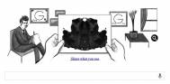 Hermann Rorschach, celebrated by Google for his famous inkblot test  
