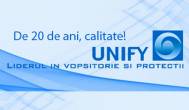 De 20 de ani, calitate! UNIFY - Liderul in vopsitorie si protectii