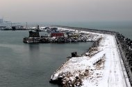 Fotoreportaj Imagini spectaculoase - Portul Constanţa, iarna 2014