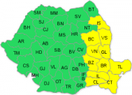 Meteo Cod galben de viscol şi ninsori în Dobrogea  