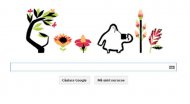 Google a creat un Doodle special dedicat echinocţiului Prima zi de primăvară