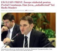 Evenimentul Zilei Începe războiul pentru Portul Constanța. Dan Șova, „subalternul” lui Radu Mazăre 