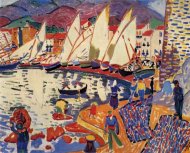 Pictura zilei „The Drying Sails” (1905) de Andre Derain