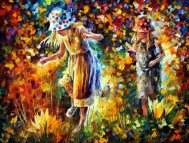 Pictura zilei „Two Sisters” de Leonid Afremov