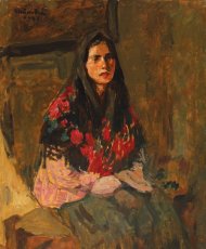 Pictura zilei „Şalul înflorat” de Ipolit Strâmbu