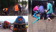 Urmările furtunii din municipiul Constanţa şi din Valu lui Traian Case, magazine, o staţie de pompare inundate şi străzi transformate în lacuri (galerie foto)