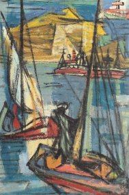 Pictura zilei „Vele în larg” de Marcel Iancu