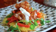 Ecuisine.ro  Cartofi cu gogosari si jambon crocant 
