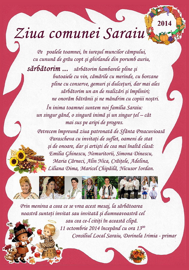 un singur gand o singura inima ziua comunei saraiu sarbatorita cu muzica buna si invitati 515148 un singur gand o singura inima ziua comunei saraiu sarbatorita cu muzica buna si invitati 515148