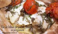 preparate-culinare.ro File de biban pe pat de fenicul in pergament