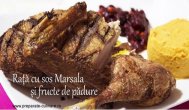 preparate-culinare.ro Rata cu sos Marsala si fructe de padure
