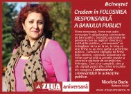 #citeşte! Credem în FOLOSIREA RESPONSABILĂ A BANULUI PUBLIC