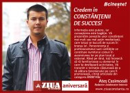  #citește! Credem în CONSTĂNŢENII DE SUCCES 