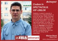 #citește! Credem în SPECTACOLUL VIP-URILOR 