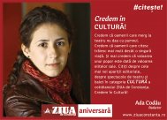 #citeşte! Credem în CULTURĂ!