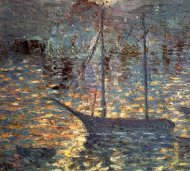 Pictura zilei „Barcă” de Salvador Dali 