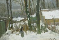 Pictura zilei „Peisaj de iarnă” de Ştefan Luchian