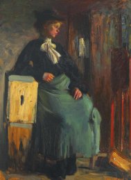 Pictura zilei „În sala de aşteptare” de Samuel Mützner