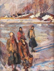 Pictura zilei „A îngheţat iazul” de Rudolf Schweitzer-Cumpăna