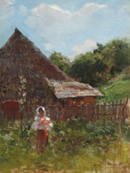 Pictura zilei „Ţărăncuţă cu flori” de Nicolae Vermont