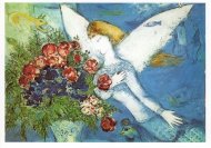 Pictura zilei „Îngerul albastru” de Marc Chagall