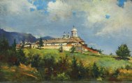 Pictura zilei „Mânăstirea Sinaia” de Theodor Aman