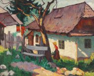 Pictura zilei „Case la amiază (Efect de soare)” de Ion Theodorescu-Sion  