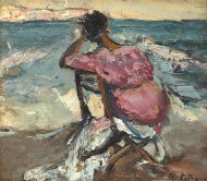 Pictura zilei „Femeie pe malul mării” de Gheorghe Petraşcu