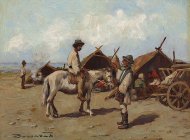 Pictura zilei „Plecarea la târg” de Ludovic Basarab